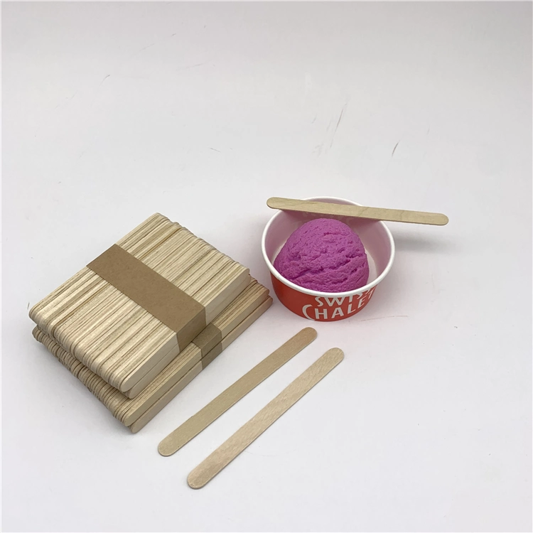 Disposable Ice Cream Stick Crafts Wooden Printed Popsicle Sticks Manufacturer