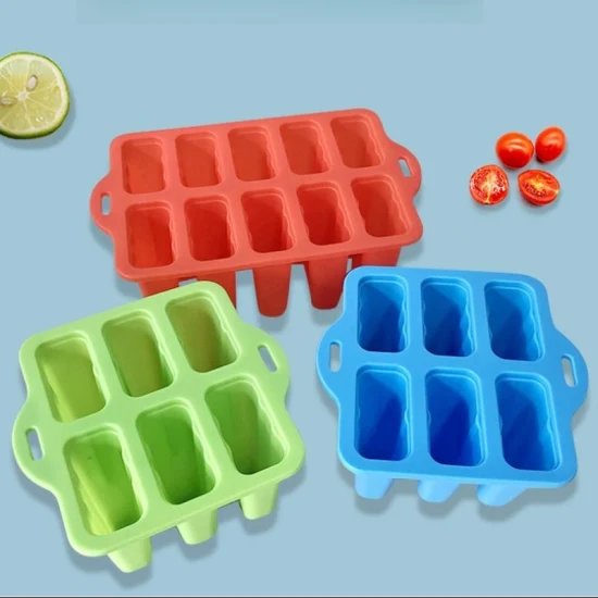 Moldes de silicone para sorvete em forma de fruta 3D